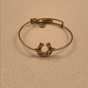 Alex and Ani gold horseshoe bangle